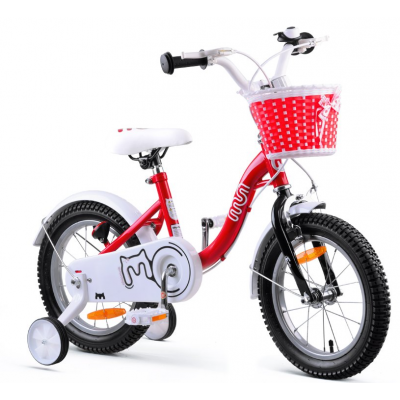 Detský bicykel 14" Royal Baby Chipmunk MM CM14-2 červeno-biely 